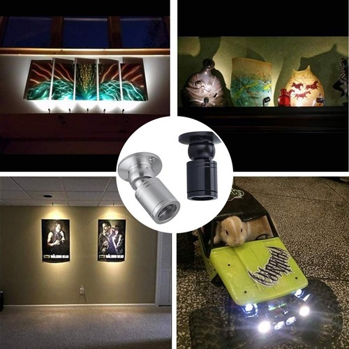 Mini luces LED de pantalla de 1 ~ 10 piezas Luz de ángulo giratorio de 360 ° con controlador 85-265V - Imagen 6 de 8