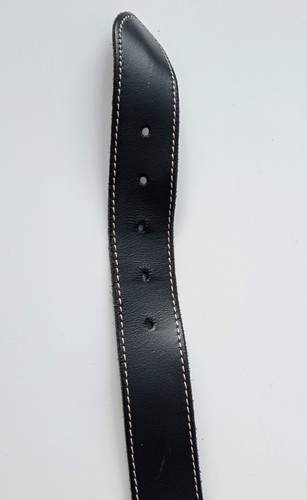 ✅Cinturón George de cuero real negro para hombre 94 cm de largo 3,5 cm de ancho - Imagen 10 de 14
