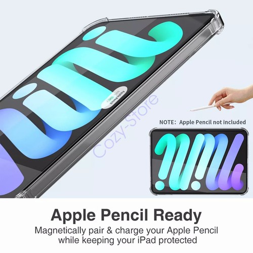 New Clear Soft Gel TPU Case Cover For iPad mini 7 (A17 Pro) 2024 8.3" mini 6 - Picture 6 of 16