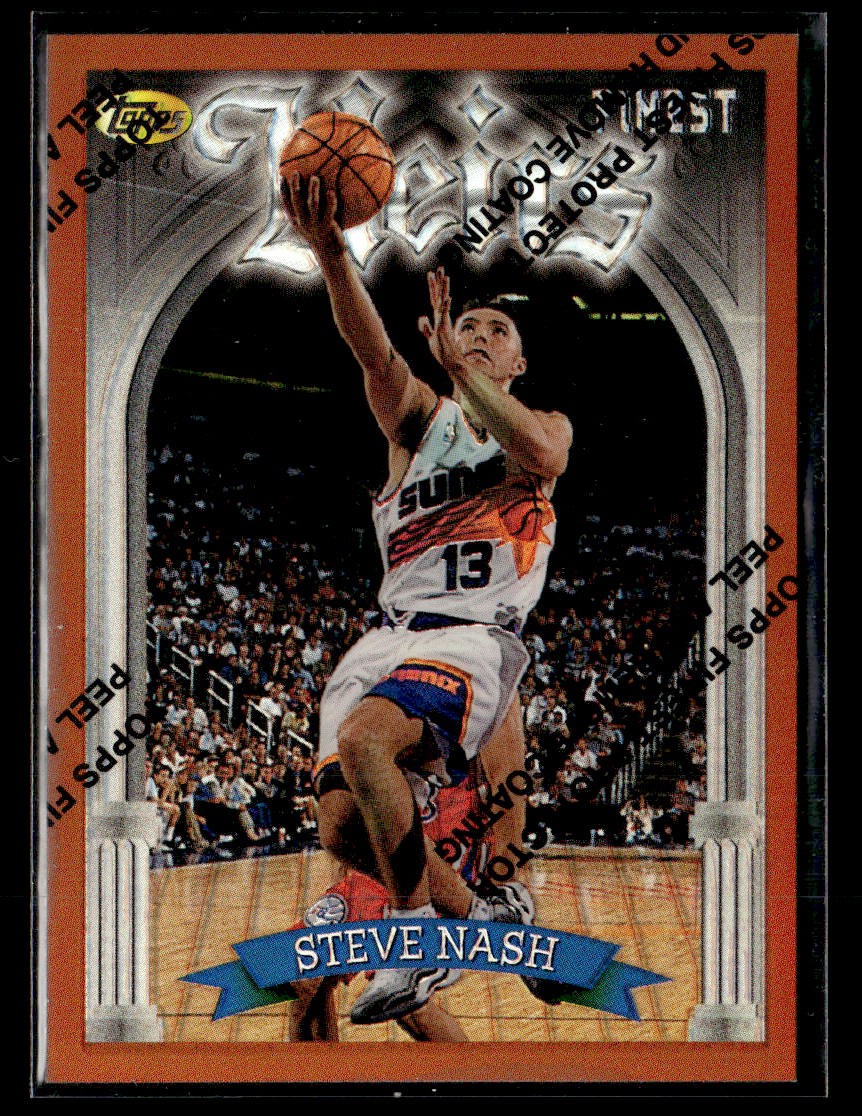 1996-97 Finest #217 Steve Nash Refractors Card Phoenix Suns