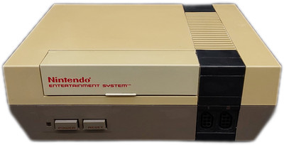 Nintendo NES-001 Console 2 Controllers Zapper Mario Duck Hunt 