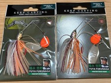 Nories Crystal S Spinnerbait 3/8oz Carrot Clear White New/Used