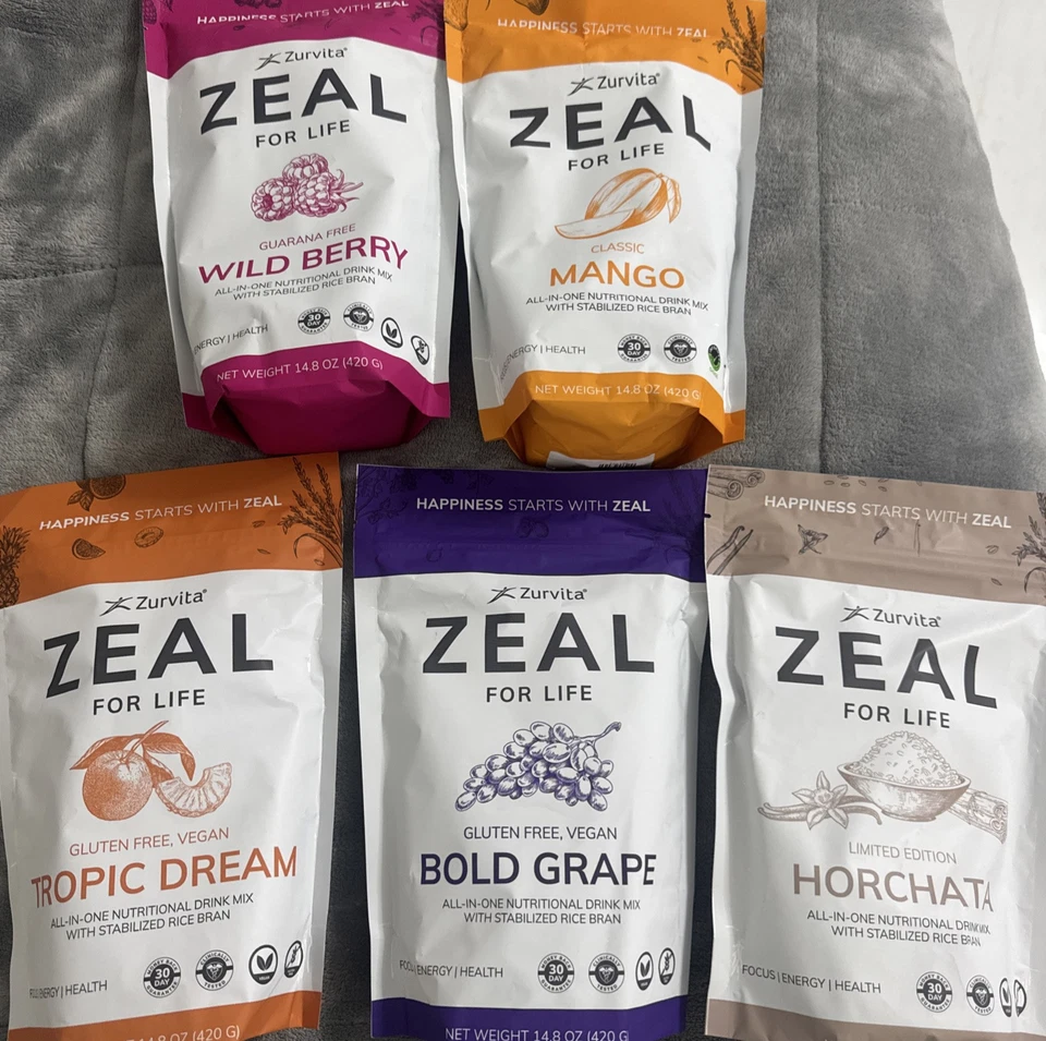 Zurvita Zeal for Life-Bold Grape & tropic dream All-in-one Nutrional Drink Mix - Image 2 of 4