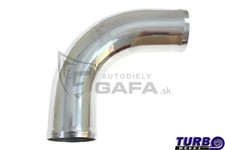 90 Degree Aluminium Pipe Bend 70mm 30cm Polished Intercooler Intake PPIC085