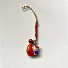 Hello Kitty 2004 Mentaiko Gotochi VTG Phone Charm Keychain Sanrio Japan