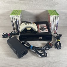 Microsoft Xbox 360 250GB S Slim Console Controller and 10 Games Bundle T&W