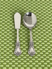 Oneida KENNETT SQUARE Stainless 2pc Serving Set Distinction Deluxe Flatware