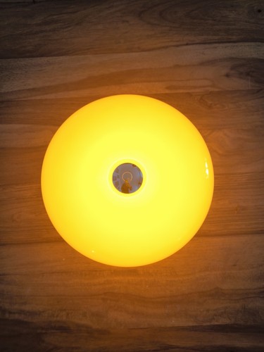 Lampe de chevet pour Table Années 70 Donut Orange Tactile LED USB - Photo 3/9
