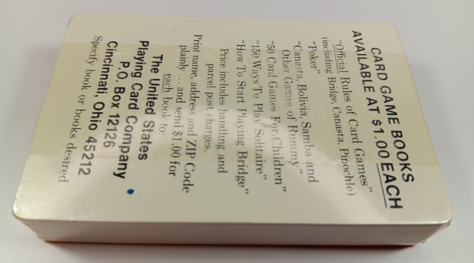 Vintage Sealed Playing Cards Deck Floral The U.S. Playing Card Company