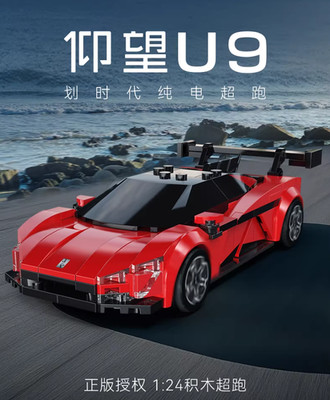 1:24 Yangwang U9 CaDA 291PCS Assembly Building Block Sports Car Supercar Model