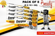 80 x Energizer Industrial AA Alkaline Batteries 1.5V Long Lasting (8 PACK OF 10) 0.33 per battery