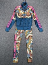 Adidas Farm Rio Borbomix Track Jacket Suit Leggings Womens XS Mosaic Butterfly