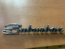 Plymouth Oem Suburban Metal Vintage Script Emblem Badge Logo Nameplate 3444925 Plymouth Oem Suburban Metal Vintage Script Emblem Badge Logo Nameplate 3444925