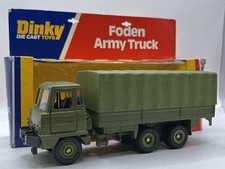 Dinky Toys Diecast 668 Foden Camion Esercito 1976 Meccano Modello in Scatola