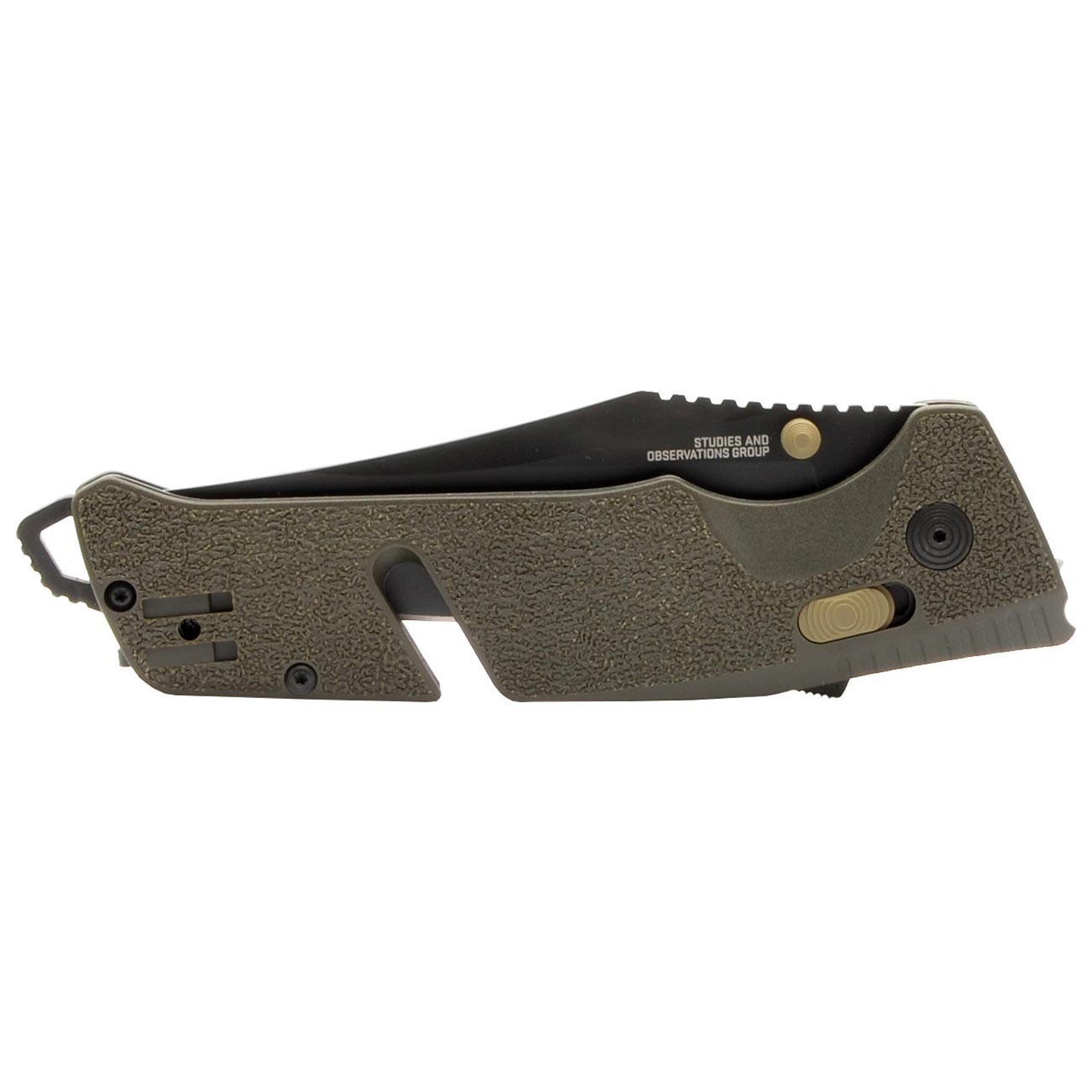 SOG 11-12-11-41 Trident AT Partially Serrated 3.7" Folding Pocket Knife (OD