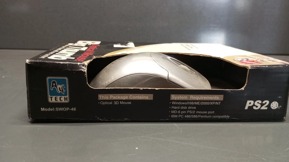 Vintage new A4 tech Big Thumb 3d optical mouse model swop-48 - Image 3 of 4