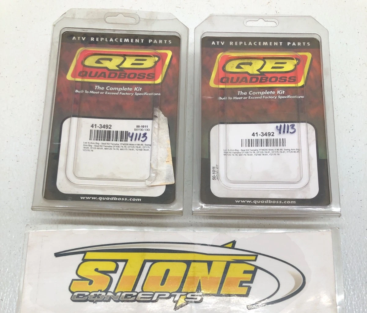 QUADBOSS ALL BALLS LOWER A-ARM YFM200 SWINGARM SEAL KIT YAMAHA YZ DT 100 125 175