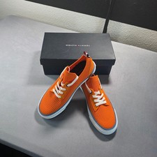 NUEVO Tommy Hilfiger Gessie Para Mujer Naranja Tejido Zapatillas bajas Talla 7M GESSIE