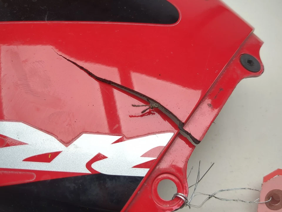 02 03 Honda CBR900RR CBR 954 Left Side Mid Fairing Cover Panel 64460-MCJG-7500 - Image 4 of 4