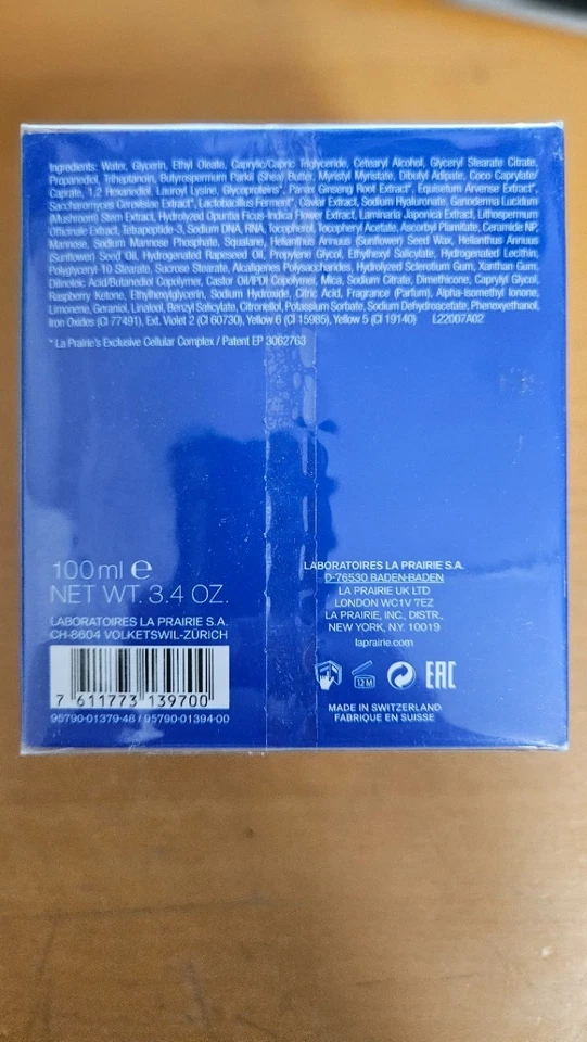 Nueva crema hidratante transparente La Prairie Skin Caviar Luxe 3,4 OZ 100 ml Foto 3 de 4