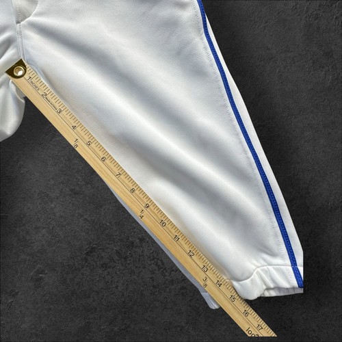 Mizuno White And Royal Blue Premier Short Length Piped Baseball Pants adult - S - Picture 3 of 7