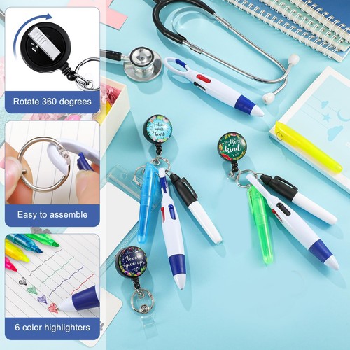 20 Pieces 2025 CNA Week Gifts Bulk Nurse Pen Pack Set Nurse Pens for Badge In... - Picture 5 of 7