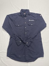 Bulwark FR Flame Resistant CAT2 Medium Long Navy Blue Work Shirt