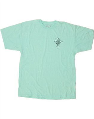 HURLEY Herren T-Shirt Oberteil XL Blau Baumwolle FD02
