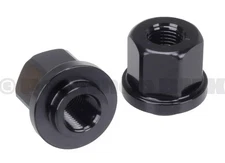 3/8" X 26T ADAPTER axle nuts to fit 14mm drop outs (PAIR) BLACK