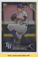 2016 Bowman Chrome Prospects Black & Gold Refractor Brent Honeywell READ 1u6