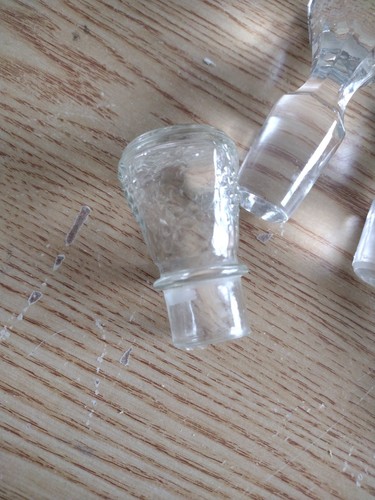 Vintage Dekanter Flasche Klarglas Flaschenverschluss 10 verschiedene Größen - Bild 16 von 16