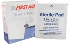 2"X2" Gauze Pads Latex Free Sterile (5.1cm X 5.1cm) 10 Pads/Box (1 Box) MS-40210
