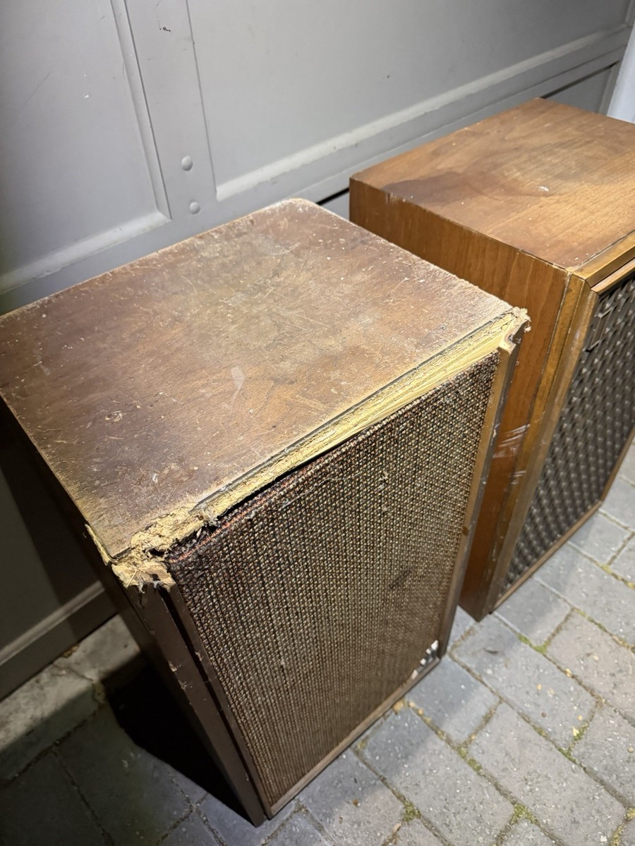 2 of: The Fisher XP-7K Stereo Speaker Pair Vintage. Walnut