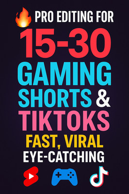 Editing for 15 30 Gaming YouTube Shorts & TikToks | Fast, Eye-Catchin