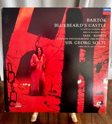 Bartok Bluebeard's Castle Laserdisc Sass Kovats Georg Solti Szinetar, Excellent