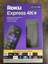 Roku Express 4K+ | Roku Streaming Device 4K/HDR with Voice Remote