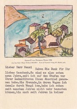 Hermann Hesse - Literatur-Nobelpreis - Grußkarte - original signiert
