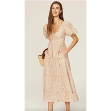Show Me Your Mumu Odette Midi Dress in Ditsy Daisy  Sise S ~ Pristine