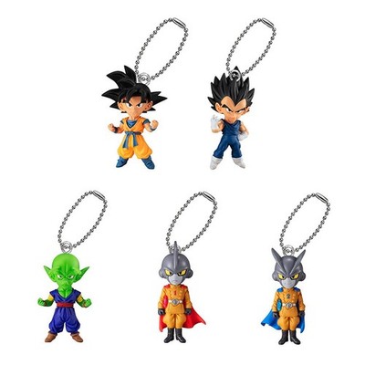 Dragon Ball UDM Burst 50 Keychain Swing Set - Goku Vegeta Piccolo Gamma 1 2
