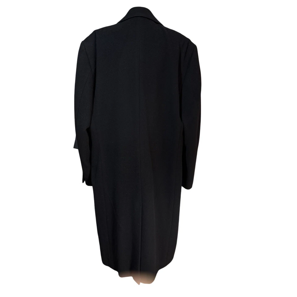 Шерстяное кашемировое пальто Brooks Brothers 346 черное тренч мужское размер 42R люкс - Изображение 4 из 4