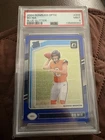 2024 Donruss Optic Bo Nix Blue Glitter PSA 9 Denver Broncos