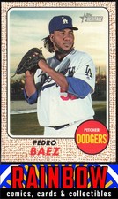 2017 Topps Heritage #78 Pedro Baez Rookie Los Angeles Dodgers