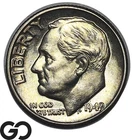 1949 Roosevelt Dime, Flashy Gem BU++