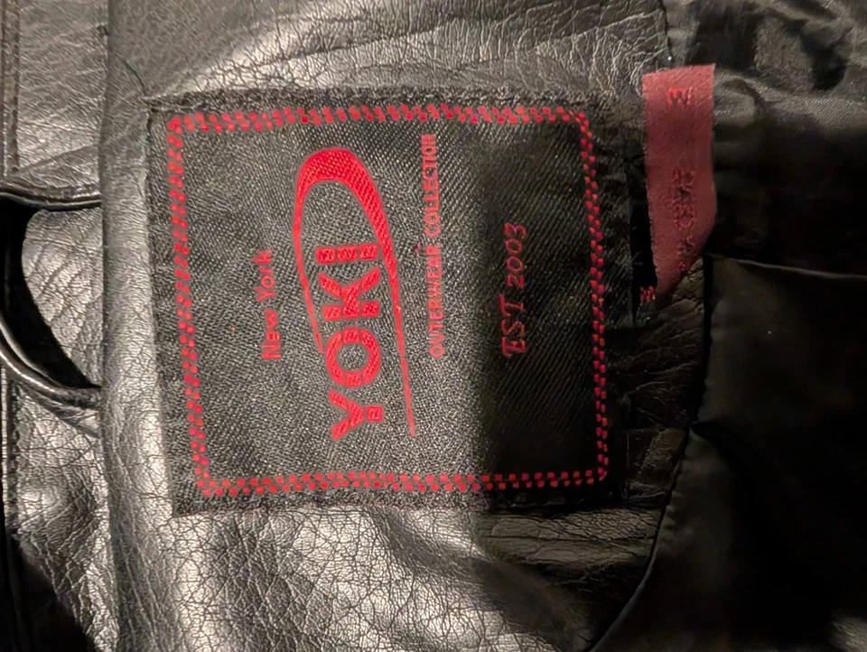 Chaqueta de moto Yoki de cuero sintético mediana Foto 2 de 2