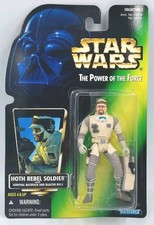1996 Star Wars POTF HOTH REBEL SOLDIER Collection 2 Green Card Kenner NEW