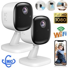 2Pack 1080P 2K 3MP Indoor Camera House Security Camera, Wifi Camera 2- Way Voice