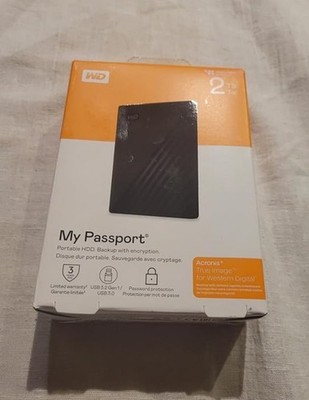 2TB WD WDBYVG0020BBK-WESN MY Passport USB 3 External HDD