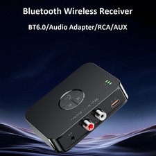 Bluetooth 6.0 Receiver Adapter 3.5mm Home Speakers/Music Streaming Stereo System
