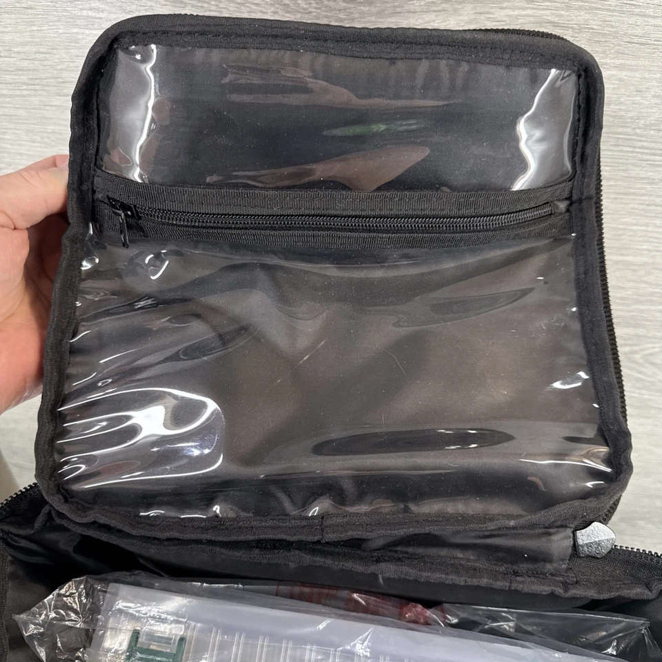 Mochila para aparejos de pesca Piscifun con 4 cajas, soportes para caña Foto 3 de 4