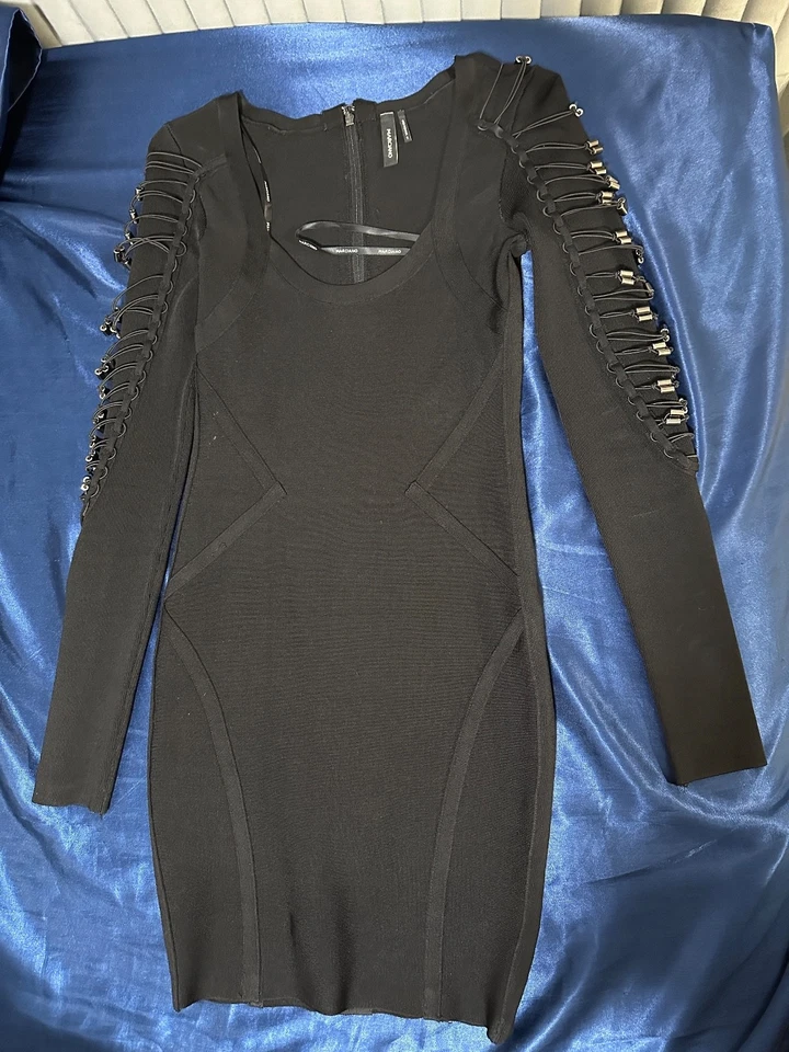 Vestido vendaje manga Marciano con cordones Foto 3 de 4